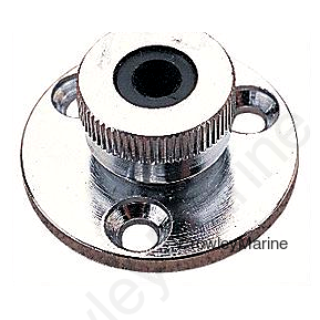 Chrome Brass Cable Outlet, 1/4"