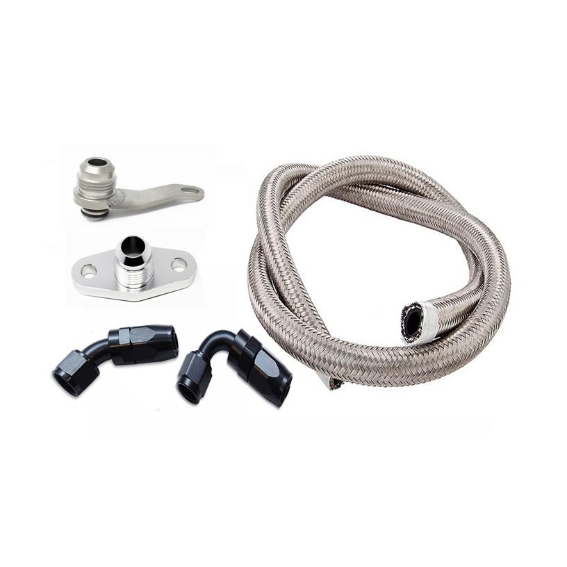 Torque Solution Subaru EJ w/ Garrett GT/GTX -10AN Turbo Oil Return Line Kit