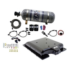 Nitrous Express Dodge Hellcat/Demon Supercharger Lid Nitrous Kit (100-400HP) w/12lb Bottle thumbnail-1