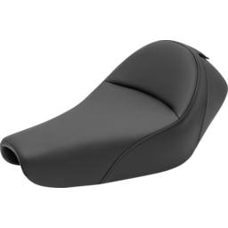 Heels Down Solo Seat - With Backrest - Plain - Black thumbnail-0