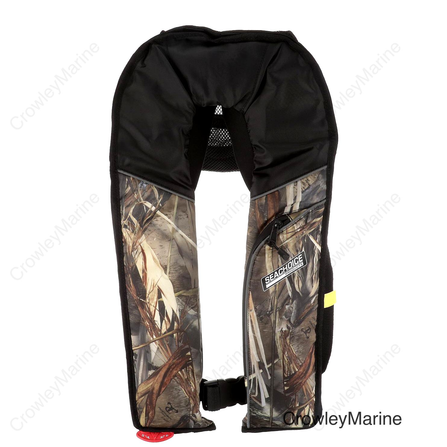 Seachoice Inflatable Personal Flotation Device (PFD), Low-Profile Life Vest, USCG Approved Type V, Adult Size, Camo