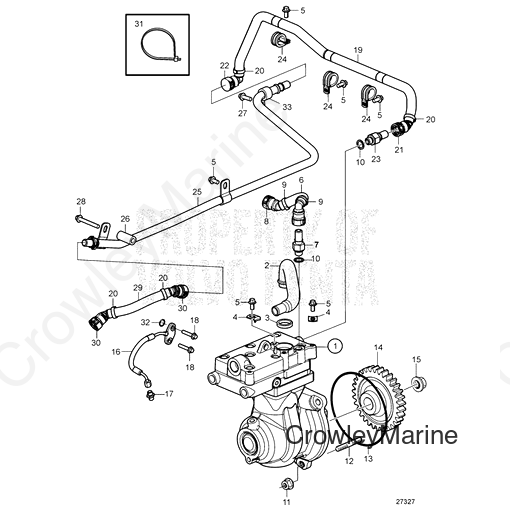 Pipe (V2) - Volvo Penta (22131793)