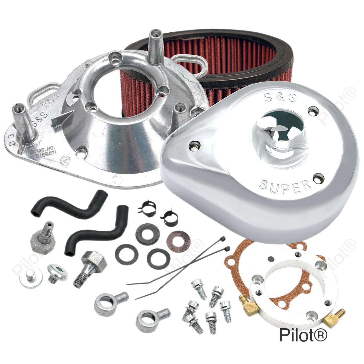Teardrop Air Cleaner - Chrome