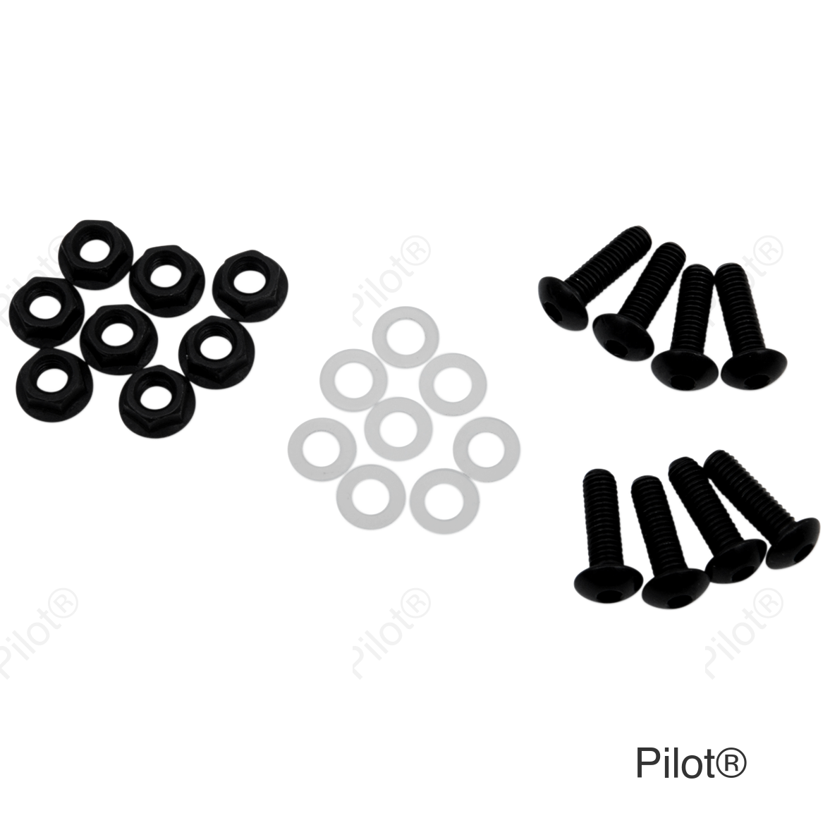 Windscreen Screw Kit - Black