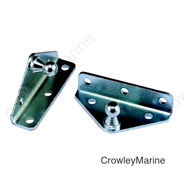 JR Products BR12553 Gas Spring Mounting Brackets - Angled, 2/pk