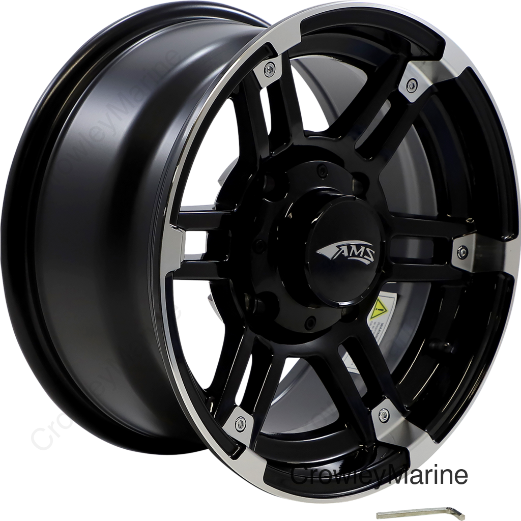 Wheel - Roll'n 104 - Front/Rear - Machined Black - 14x7 - 4/137 - 5+2