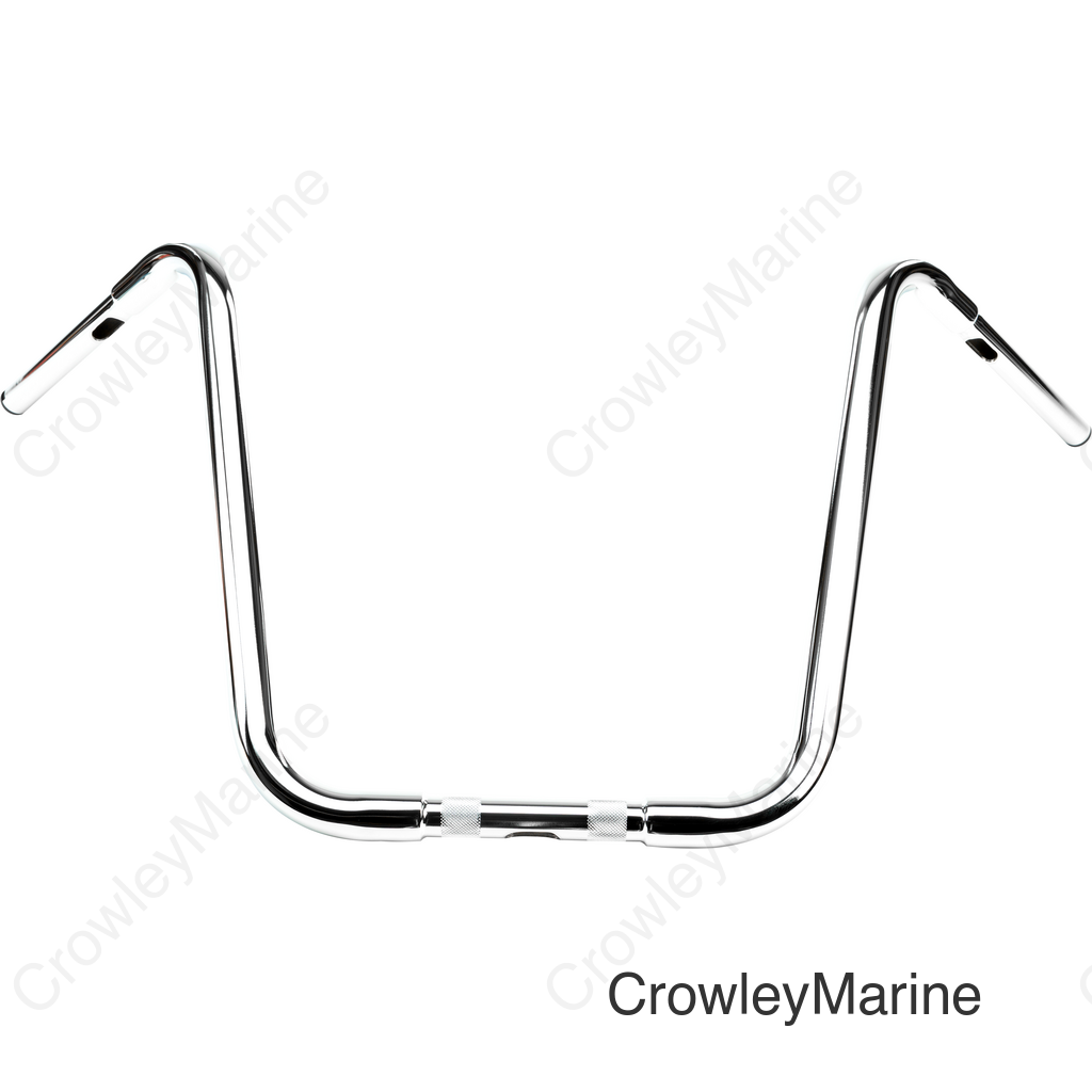18" CHROME APE HANGERS 1" THRU CLAMP -TBW