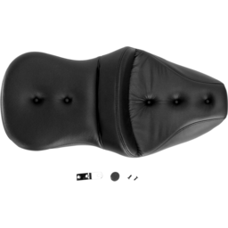 Pillow-Top Roadsofa™ Seat - Black - FLH/FLT '99-'07 thumbnail-1