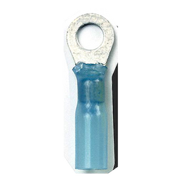 Ancor 311699 Marine Grade™ Heat Shrink Ring Terminals, 3/8" Fastener, 16-14 Wire, Blue, 100/Pk