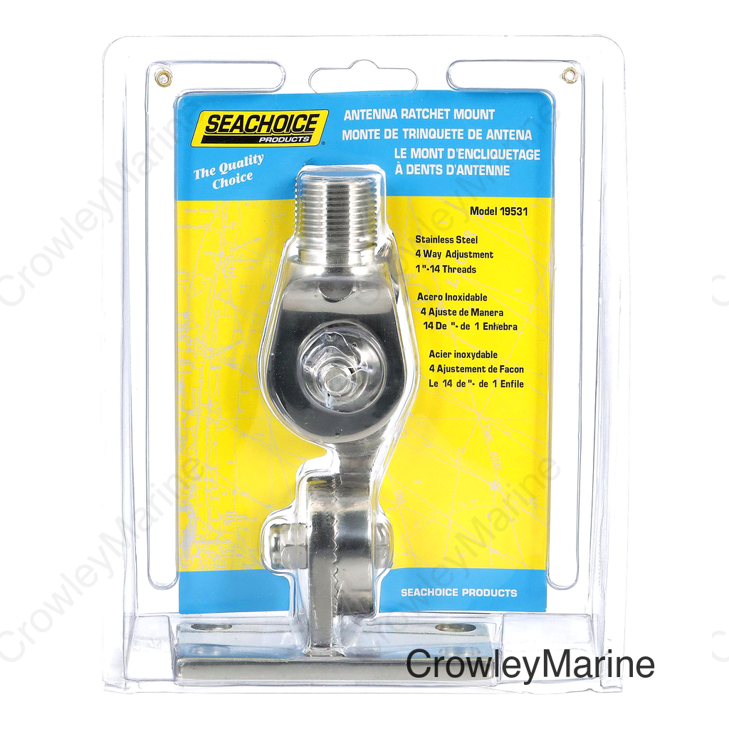 Seachoice Antenna Ratchet Mount Stainless Steel