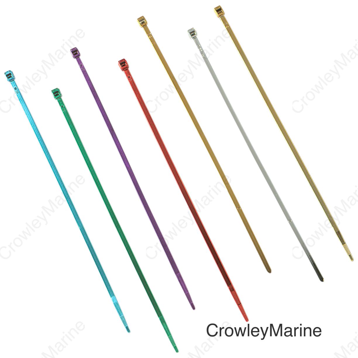 CHROME CABLE TIE 7" 10 PK