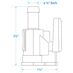 Seachoice Fuel Connector for Mercury (1998 and Newer), Female, 3/8 in. Barb thumbnail-1