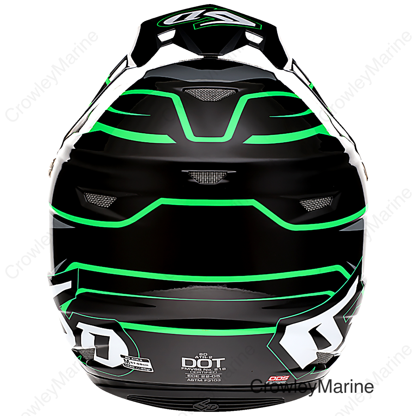 ATR-2 Helmet - Phase - Black/Green - Large