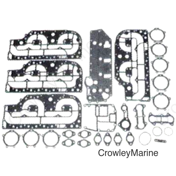 MERCURY 4CYL 100-125 POWERHEAD GASKET SET 88&UP OEM#27-13461A99