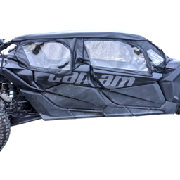 Soft Upper Doors - Black - Can-Am - Maverick X3 Max thumbnail-1