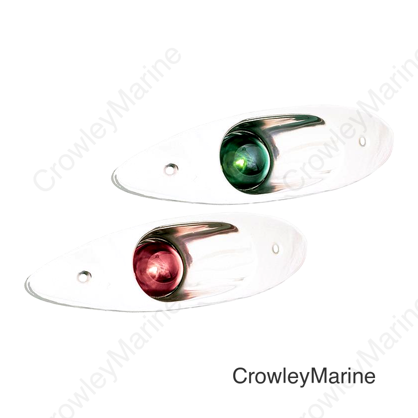 Sea-Dog 4000801 LED Flush Mount Side Lights, Stainless, 1 pr.