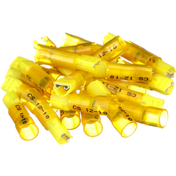 Seachoice Heat Shrink Insulated Disconnect, Marine Grade Heat-Shrinkable Female Disconnect Terminals, Yellow, Pack of 25, 12-10 Wire Range thumbnail-2