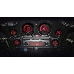 Universal 6-Piece Gauge Kit - Black