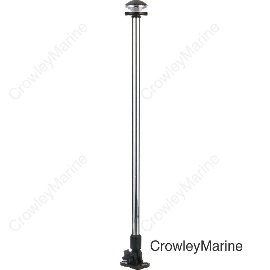 Seachoice Fold-Down LED All-Round Light, 360° Illumination, 2NM Visibility for Sail or Powerboats Under 66 Ft., 24 In.