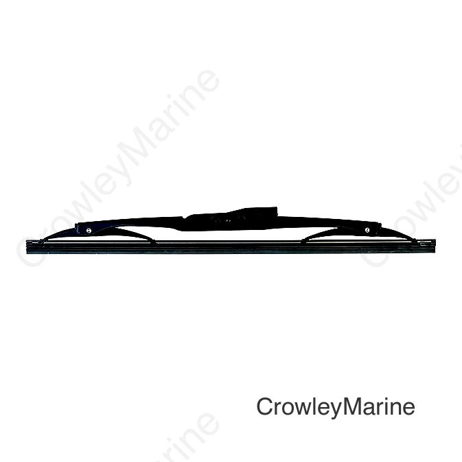 Marinco 34012B Deluxe Stainless Steel Wiper Blades w/Black Finish, 12"