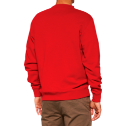 Icon Long-Sleeve Fleece Sweatshirt - Red - XL thumbnail-1