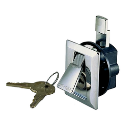 Seachoice Flush Mount Lock w/ Keys, Chrome-Plated Zinc, Requires 1-5/8 In. Cutout thumbnail-5