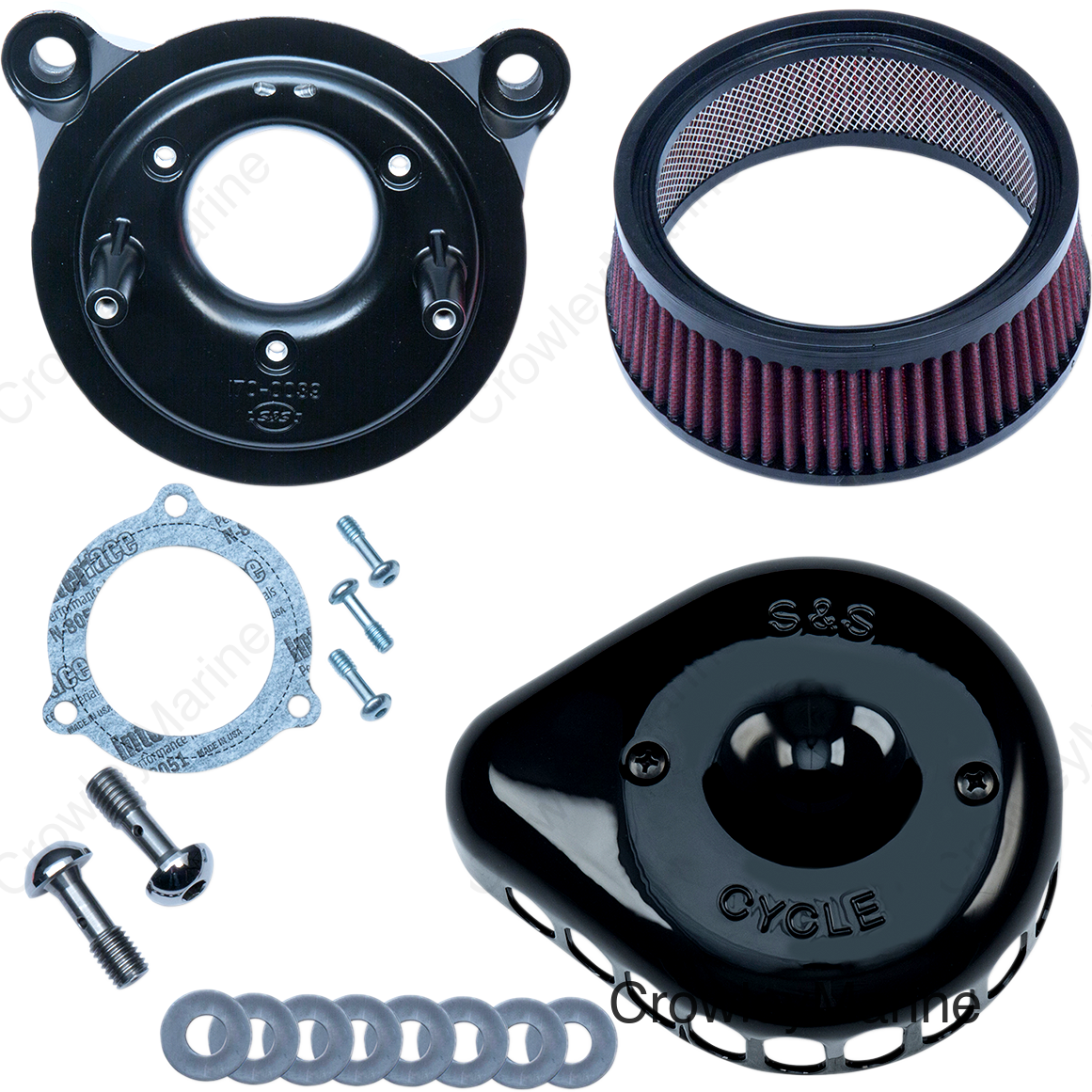 Mini Teardrop Stealth Air Cleaner Kit - Gloss Black