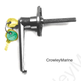 Locking "L" Handle For Cab Locks, 5/16" Square Shaft (376961)