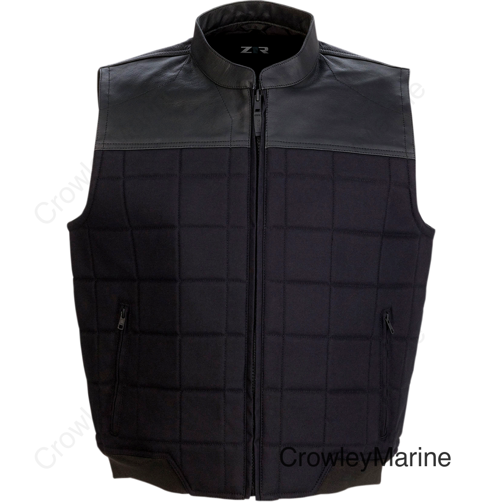 VEST LTHR/TX NUFRAT BK 5X