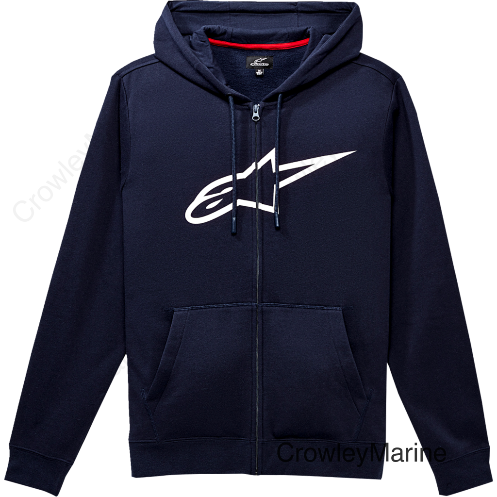 Ageless 2 Zip Hoodie - Navy/White - XL