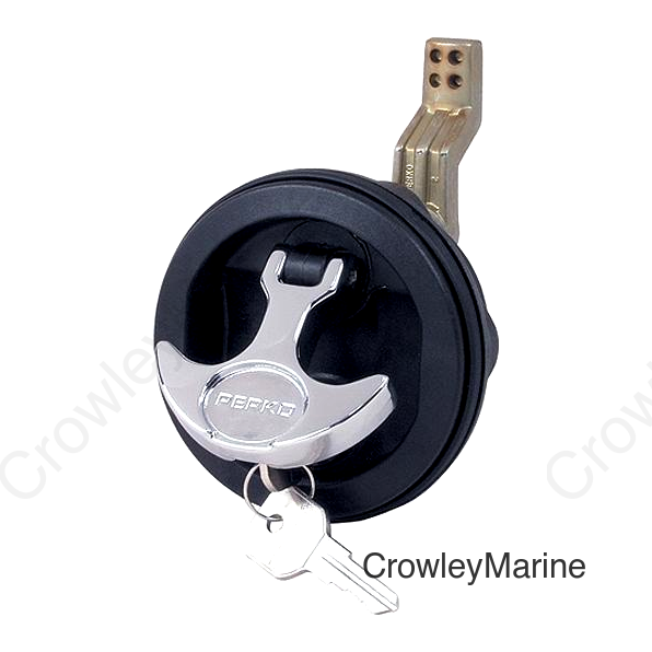 T Handle Flush Lock, Black