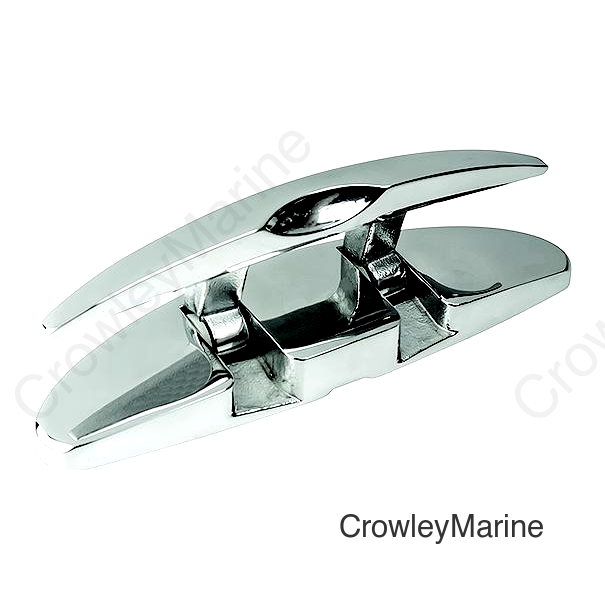 SeaDog 0411151 Oval Folding Cleat w/ Hidden Hex Bolts, Polished SS