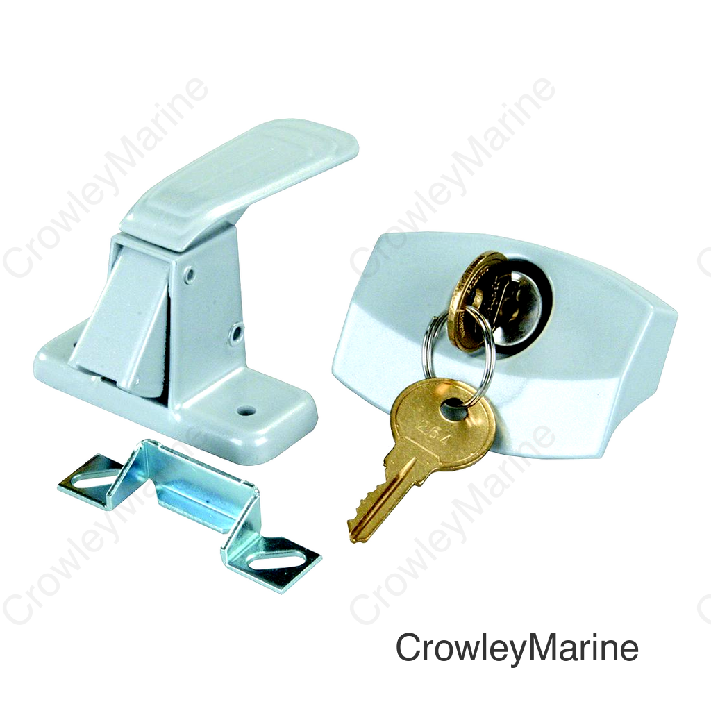 JR Products 10805 Silver Universal Door Latch for RV Camper