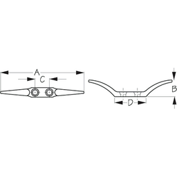 BRONZE LINE CLEAT - 2-1/2" (672110-1) thumbnail-0