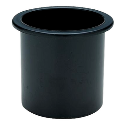 Seachoice Plastic Recessed Drink Holder, 3 in Dia. Hole, Black thumbnail-0