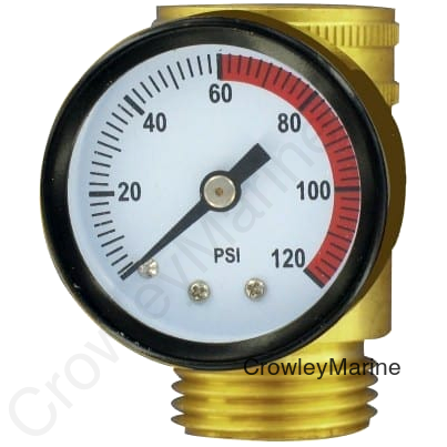 WTR PRESSURE GAUGE L.F.