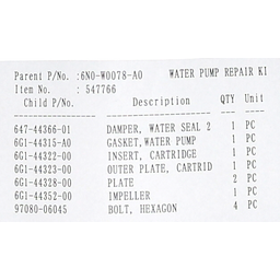 Water Pump Repair Kit thumbnail-6
