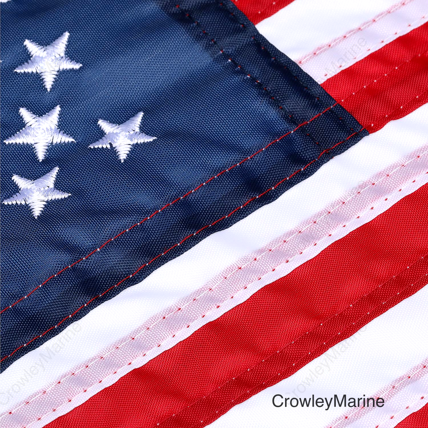 Seachoice 78211 12" x 18" Deluxe Sewn U.S. Flag (Restricted from sale into MN)