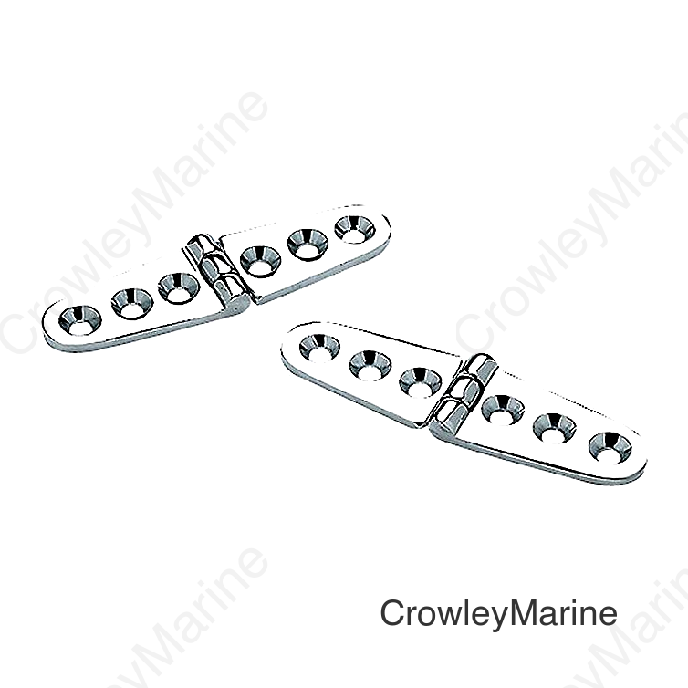 Seachoice Chrome Plated Brass Strap Hinges (1 Pair Per Pack)