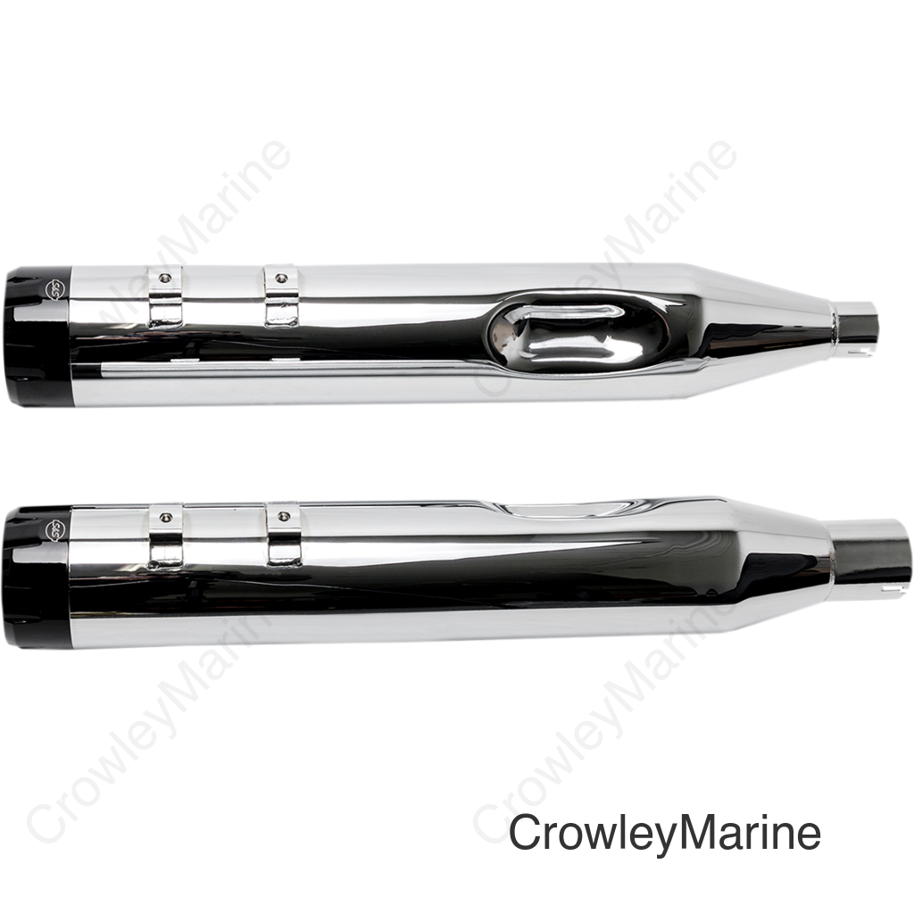 4-1/2" MK45 Performance Mufflers - Black Thruster