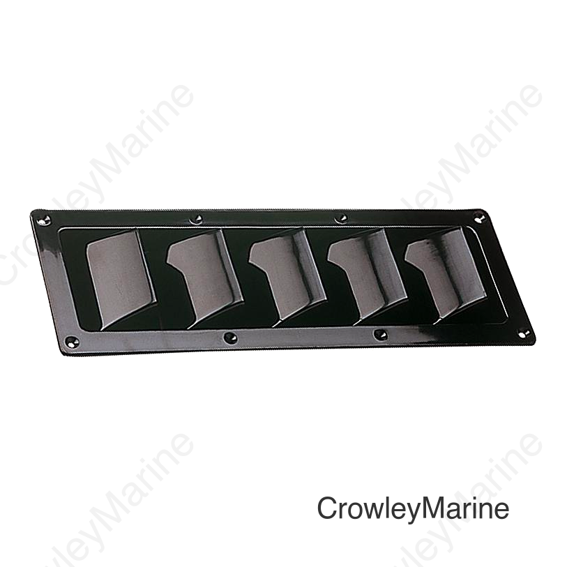 5-SLOT LOUVERED VENT BLACK