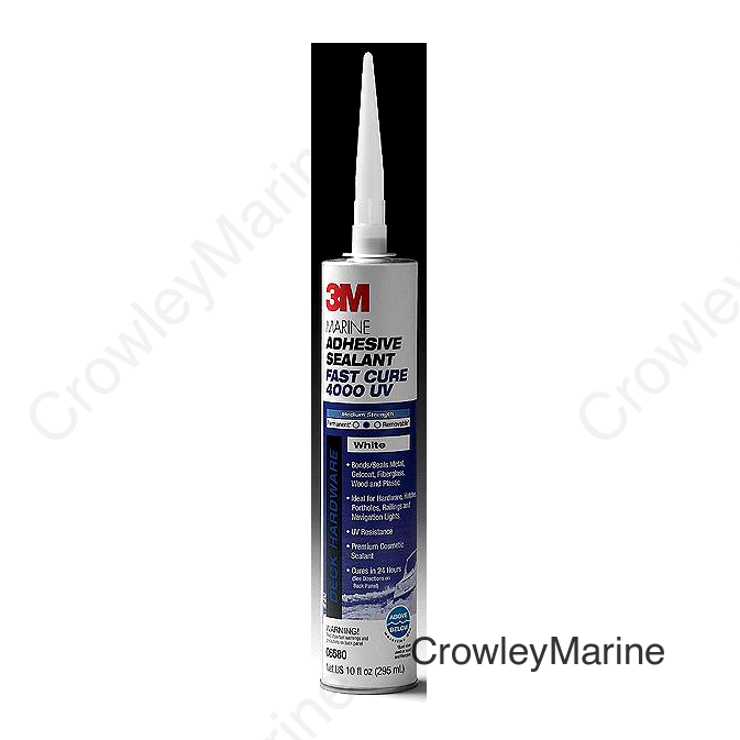 3M 06580 4000UV Fast Cure Sealant, White, 10 oz. Cartridge