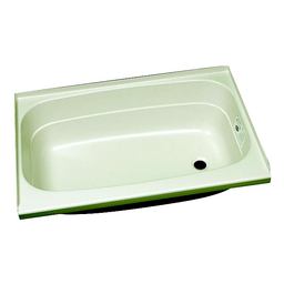 Specialty Recreation Right Drain Bathtub, 24" x 40", Parchment