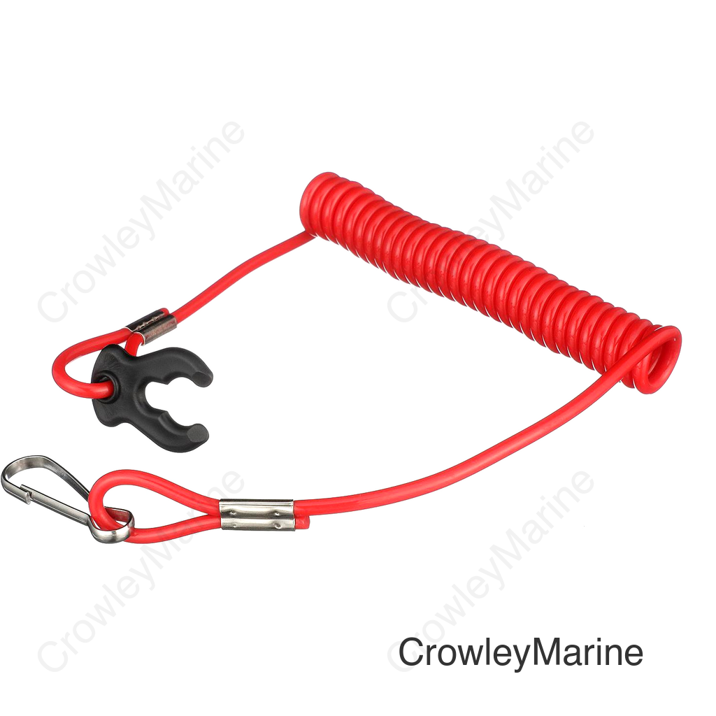 Seachoice Universal Kill Switch Replacement Lanyard, Red