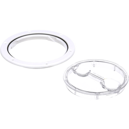 Seachoice Twist 'N' Lock Deck Plate, White w/ Clear Insert, Up to 6-1/2 In. Diameter thumbnail-3