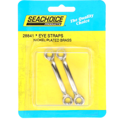 Seachoice Multi-Purpose Nickel-Plated Brass 1-7/32 In. Eye Straps, Set of 4 thumbnail-0