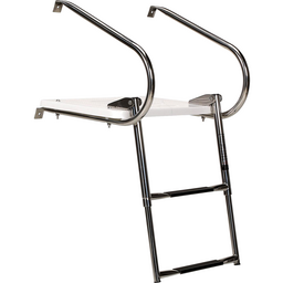 Seachoice Universal Swim Platform w/ Top-Mount Telescoping Ladder, 2 Step Ladder, Inboard/Outboard thumbnail-3