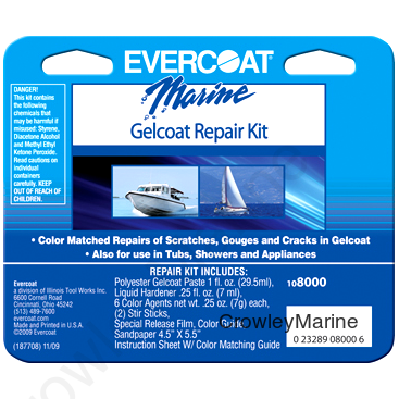 Gel Coat Repair Kit, 6 per Case