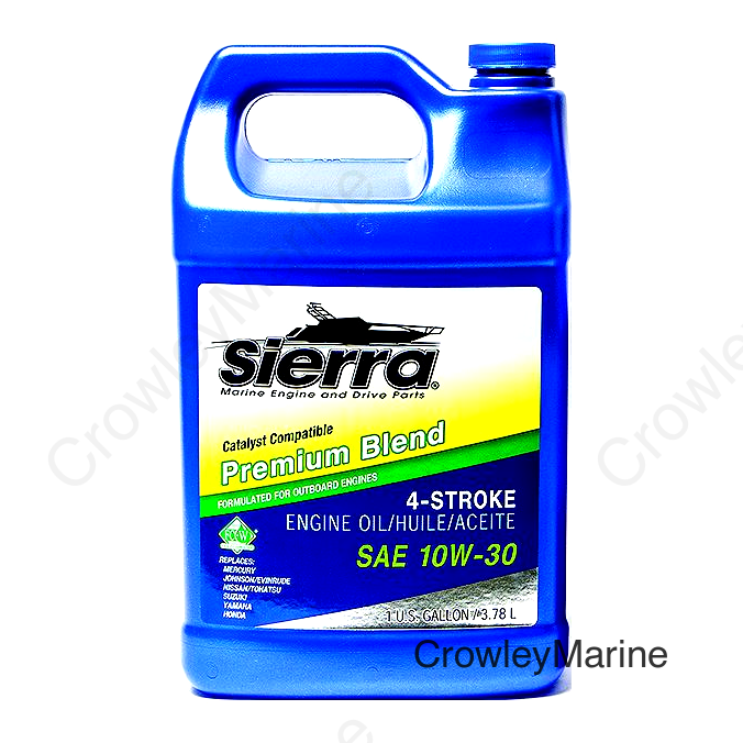 Sierra 9420CAT3 4-Stroke Mineral Forumulation Marine Outboard Engine Oil, 10W-30, Gal