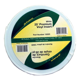 JR Products Vinyl Insert - Premium, 25' White thumbnail-0